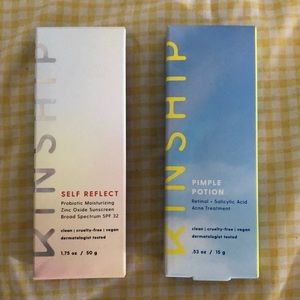 Kinship self reflect sunscreen & pimple potion DUO
